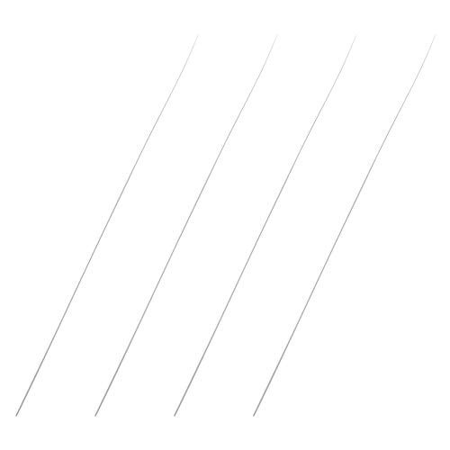 Barres rondes en ABS blanc 1mm x 0,5m Othmro pour modélisme (4 pièces)
