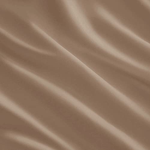 Yorkshire Bedding Flat Sheet King Size 100% Egyptian Cotton 200 Thread Count Hotel Quality Beige Bed Sheets (270 cm x 298 cm) - Image 2