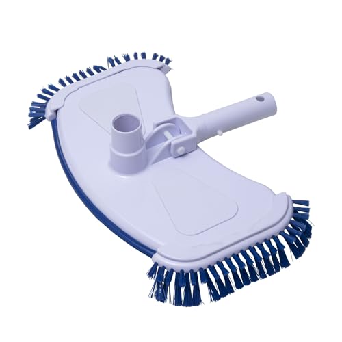 WERKA PRO, Aspirateur Brosse de Fond pour Piscine, Nettoyage Efficace et Pratique, Design Ingénieux avec Tête Lestée et Brosses Latérales, Blanche, 36 x 17...