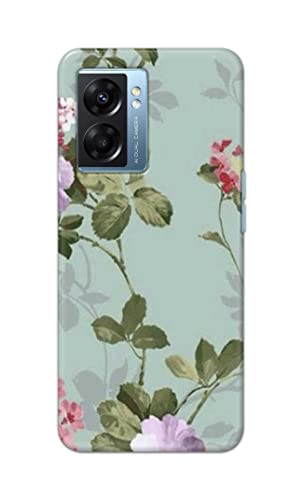 Image of Printed Hard Back Cover Case for Oppo A57 5G | Oppo A77 5G Back Cover (Floral Painting) -702