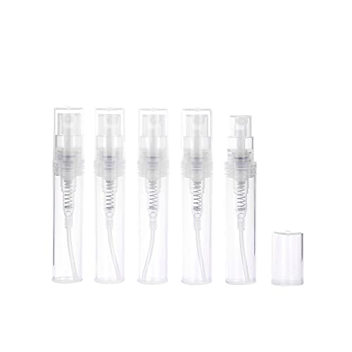 Botella de spray plástico para perfume 2 ml miniatura 1