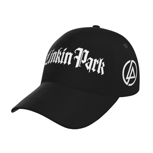 Lin-kin Rock * Park - Chester Sänger Benning*ton Baseballkappe, verstellbar, modischer Druck, grafische Hüte für Herren und Damen, Polo-Trucker, Unisex-Stil, Kopfbedeckung, PM-1, One size