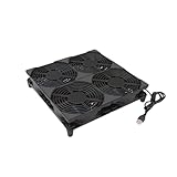 Yeiwenl 5V Quiet USB Cooling Fan 120mm x 4 with 1200mm Cable,152CFM Big Airflow Cooling for Router, Computer, Mac Mini, PlayStation, Rack DIY Audio Video Network Cabinet Server Cooling Project