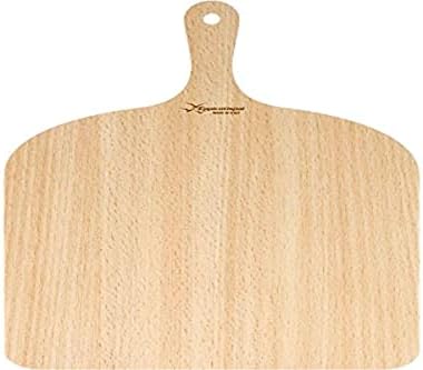 Eppicotispai Birchwood Pizza Peel, 16 by 12-Inch,Silver/Brown
