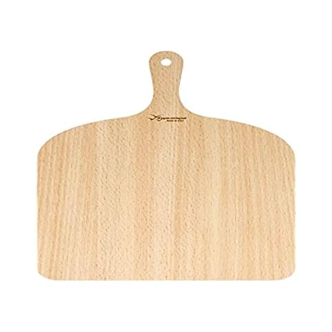 Eppicotispai Pizza Shovel, Pizza Paddle, Pizza Peel, Birch Wood, Also Available in a Set, 30 x 41.5 cm, Wood, 1 Item Cover