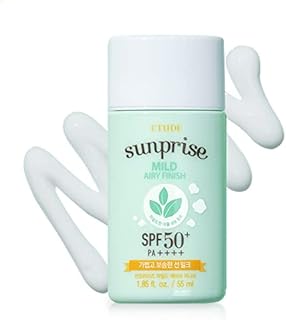 ETUDE HOUSE Sunprise Mild Airy Finish Sun Milk SPF50+ / PA+++ | Sebum-free, Non-Sticky, Long Lasting Protection, 100% Mineral Based Sunscreen | Kbeauty
