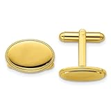 WELCOME To Jewelry Web Fine Jewelry Gifts Offering; cuff links in Yellow Gold Plated Base ; Width: 18MM ; Hypoallergenic ; Nickel-Free cufflink studs perfect for suits and tuxedos: cufflinks for men are the perfect way to elevate a suit and shirt fro...