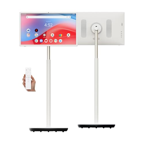 GTUOXIES 27 Inch Mobile Touch Screen Monitor 27G2W FHD 1920P Portable Smart TV with Webcam & MIC Stereo Speaker Wireless Design Native OS Screen Share Remote Control 60Hz...