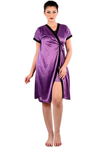 Image of Women's Short Sleeves Robe and Lingerie Set for Womens