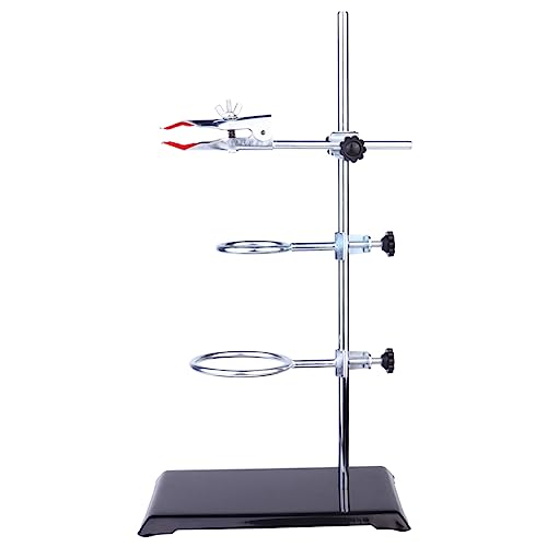 KICHOUSE Chemistry Equipment Equipment Stand Test Tube Rack Retort Stand Rod Square Bracket