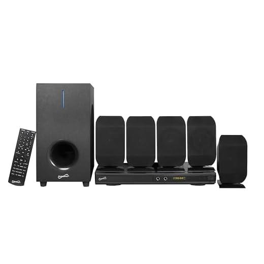 Supersonic 5.1 Channel DVD Home Theater System with USB Input & Karaoke Function, Home Theater Systems - Black (SC-38HT)