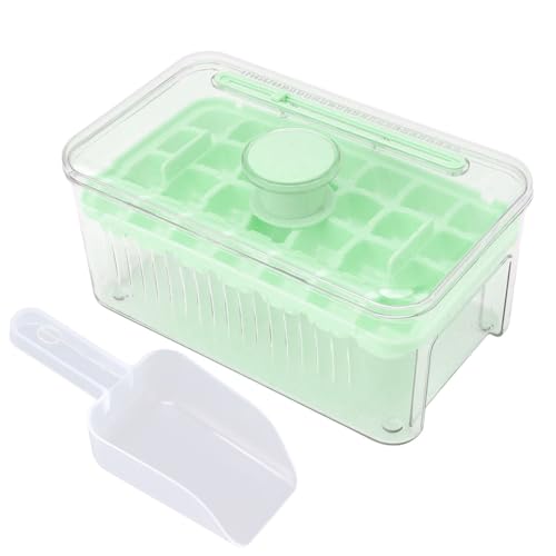 Bandeja de cubos de hielo con liberación fácil y caja de almacenamiento miniatura 1