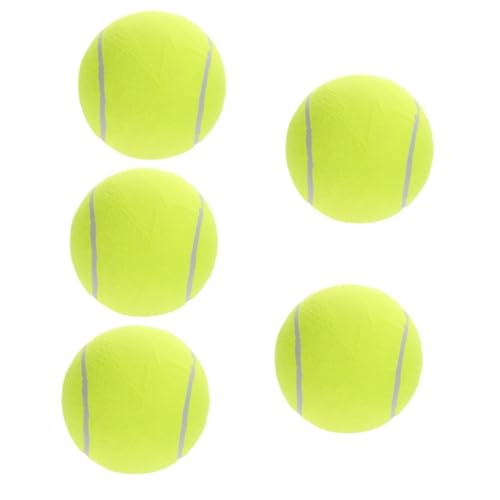 Toddmomy 5 Piezas Pelota de Tenis Grande firmada. inflador balones hinchador balones Parque Infantil para al Aire Libre Bolas para Piscina de Bolas Suave Pelota Inflable Grande Caucho