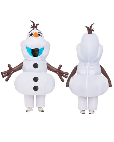 Longteng Olaf Costume Adult Inflatable Costume Men Fancy Dress Halloween Blow Up Suit Cosplay Party3