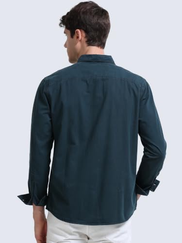 Image of StitchX Men's Full Sleeve Core Essentials Twill Over-Dyed Shirt XS-2XL