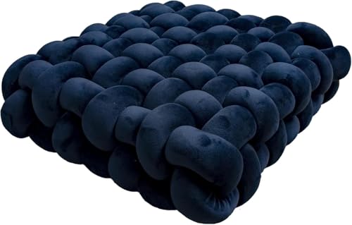 Soft Plush Knot Throw Pillow Couch Hand-Knitted...