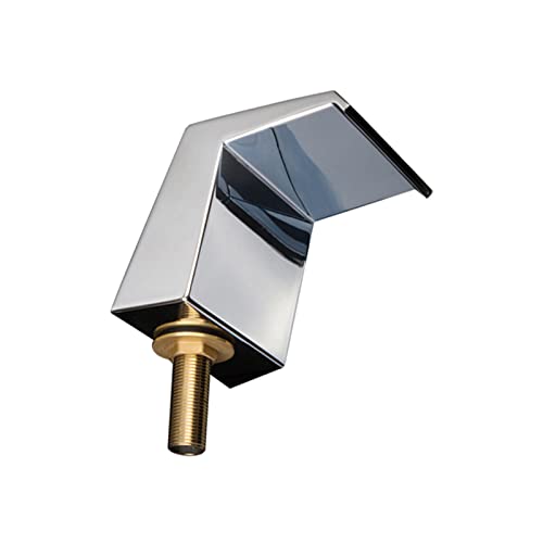 Robinet de douche élégant MOCHAMIK mitigeur baignoire cascade carré laiton à commande triple