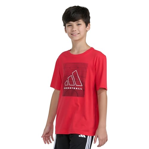 Image of Adidas Boys Short Sleeve Basketball Court Tee
