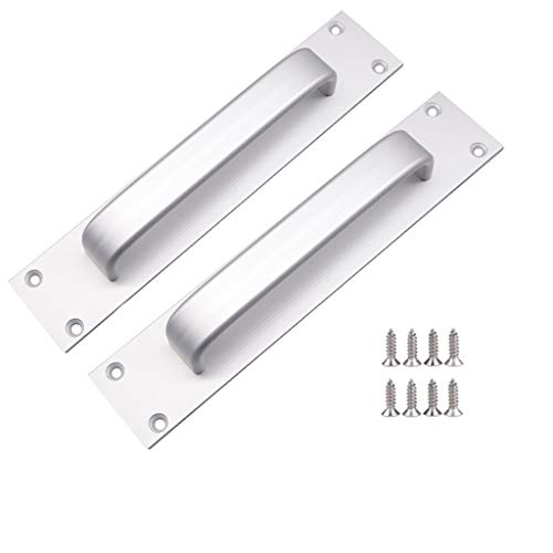 Manija de puerta corredera de aleación de aluminio, mango de ventana deslizante, 7 pulgadas, manija de puerta de incendio, tirador de puerta de inodoro (mate)