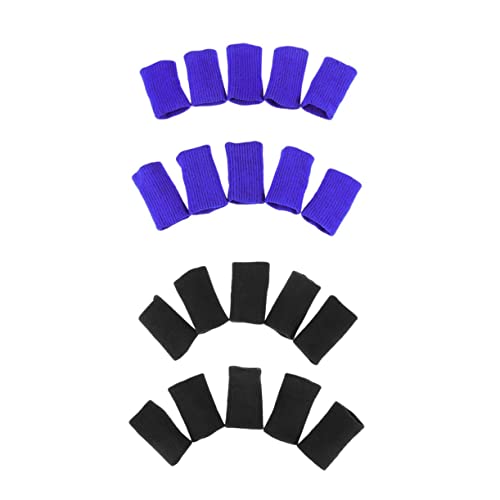 Didiseaon Finger Sleeve Support for Sports 20pcs Knuckle Protectors Elastic Wrist Brace for Joint Stabilization for Athletes