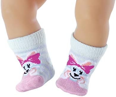 BABY born Assorted Socks 43cm Set of 2 - For Toddlers 3 Years and Up - Easy for Small Hands - Includes Socks in Two Styles