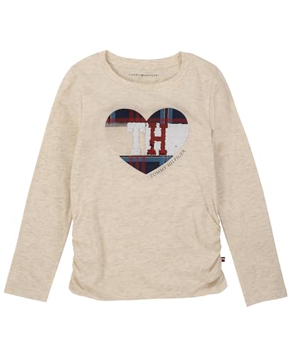Image of Tommy Hilfiger Girls Long Sleeve Logo Graphic Crew Neck T-Shirt