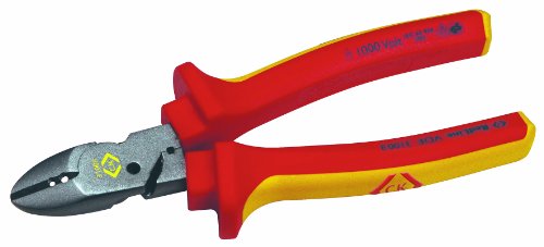 Flash Sale C. K Tools 431008 RedLine VDE Insulated CombiCutter3 for Hard, Med, Soft Wire, 6-1/2-Inch OAL