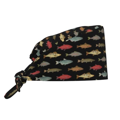 Image of Surgical Caps Men Women, Scrub Cap with Sweatband Adjustable