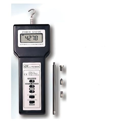 i-POOK 5,000 g FORCE GAUGE FG-5000A a Smart and Versatile Force Gauge compact and durable design measures in grams Newtons and ounces Resolution 1 g / 0.05 oz / 0.01 Newton Made in Taiwan