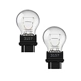 Fugedox 3157 tail/brake light bulb/Turn Signal Bulbs, 12V P27-7W 3000K White, Long Life Miniature Bulb Automotive Brake Lamp Turn signal Lamp, Replacement for Cars,Trucks,SUVs