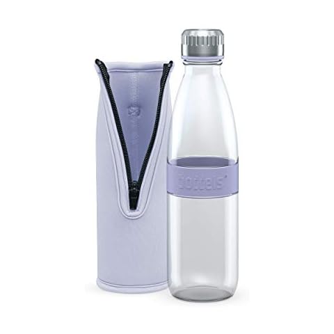 boddels Glastrinkflasche DREE 650ml mit Neoprenhülle Cover