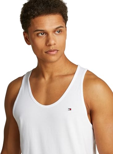 Tommy Hilfiger Herren 3er Pack Tank Tops Rundhalsausschnitt, Weiß (White/White/White), XS – Ansicht 5
