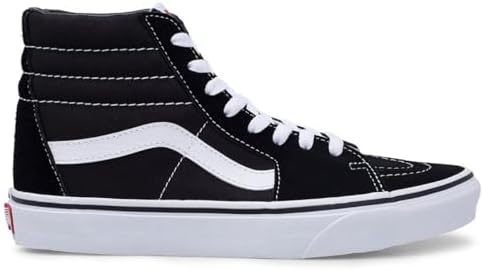 Vans Women's Hi-Top Trainers Sneaker, Canvas Black White, 8 | Image 3