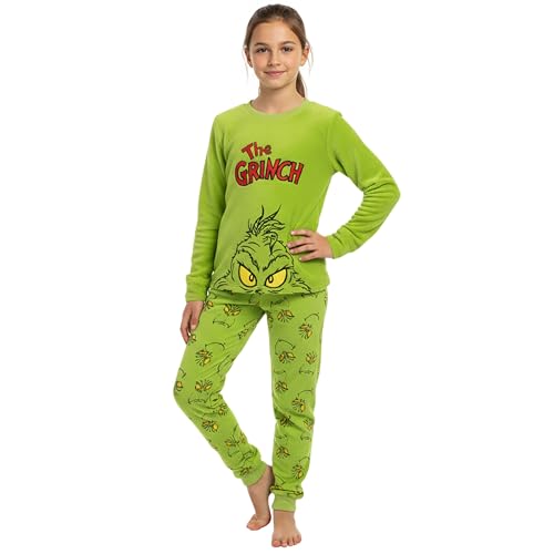 sarcia.eu Grinch Zweiteiliger Kinderpyjama, Fleece, Warmer Pyjama...