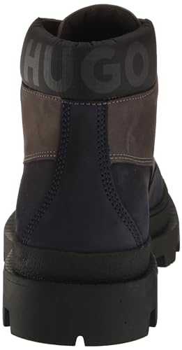 HUGO Men's Graham Leather Lace Up Half Boot Fashion3