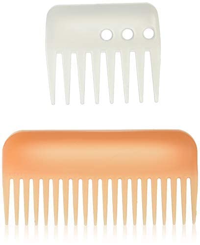Cricket Ultra Clean Big Time Wide Tooth Comb Set for Curly, Wet Hair Detangling, Wavy, Thick, Detangling, Curls, Hair Styling, 130 (colors may vary)