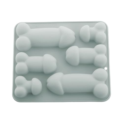 Molde de silicona para cubitos con forma de genitales masculinos miniatura 1