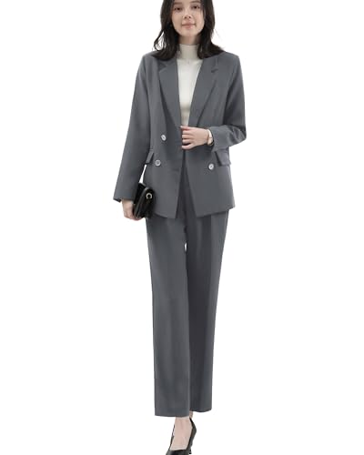 [Ｓｕｅｅｙａ] スイーヤ スーツ レディース セットアップ パンツスーツ ジャケット リクルート ビジネス 事務服 フオ一マル 女性らしい おしゃれ オフィス 大きいサイズ 卒業式 母 秋 冬 春のサムネイル