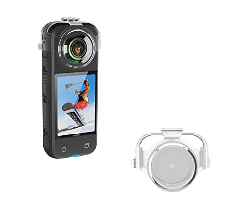 SHEAWA Insta360 X3用レンズガード カバー ケース キャップ 透明カバー レンズ保護 高透過率 耐衝撃 傷防止 プロテクター アクセサリー