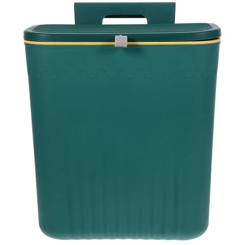Caneca de basura colgante de pared ARTIBETTER con tapa verde