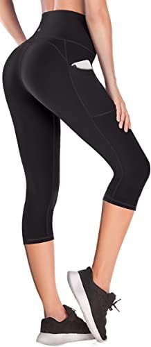 Ewedoos Capri Leggings for Women High Waisted Capri Leggings with Pockets for Women Yoga Pants Workout Capri Pants