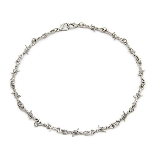 Minimalist Necklace Collar Chain Irregular Y2k Daily Versatile Fashion Jewelry for Women Silver