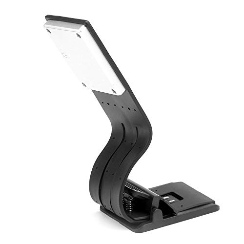 VETCS Bedside Lamps 4-Level Adjustable Brightness Book Light USB Rechargeable LED Deck Light Flexible LED Table Lamp Clip On Reading Light