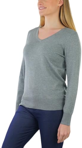 Image of ToBeInStyle Women's Classic Long Sleeve V-Neck Pullover Sweater