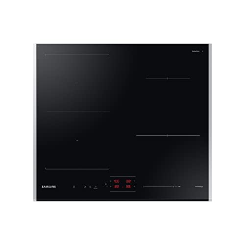 Samsung Plaque à induction autonome (NZ64B5046JK/U1), 60 cm, vitrocéramique, FlexZone, SmartThings Cooking, touches tactiles avec curseur