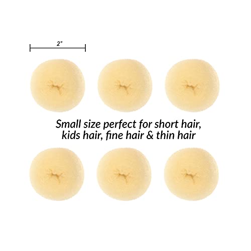 image for Styla Hair Small Donut Bun Maker for Kids' Ballet Buns, Sock Buns, and