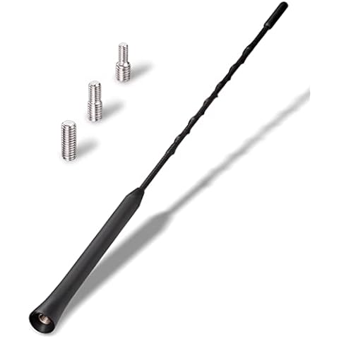 YIEHO® Car Aerial Antenna - Universal Black Car Aerial for All Models - Car Radio Antenna DAB FM Reception - DAB Screw in Car Ariel 28cm Cover