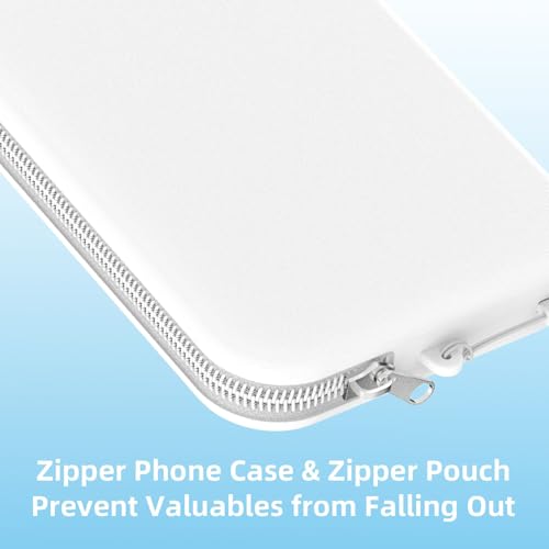 SEVENKA 2 Silicone Phone Holders for Bogg Bag Accessories Inserts, Secure Zipper Phone Case Holder Charms Compatible with Bogg Bags, Wallet Pouch Attachment for Beach Tote Bags4