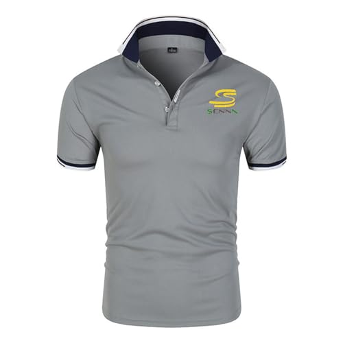Polo homme Legendary Racing Driver gris XXL shirt d'été sport de golf