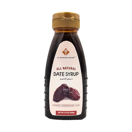 Image of Al Barakah Dates All Natural Arabian Date Syrup 250G X 2|Khajur Or Khajoor Syrup|No Added Sugar|No Preservatives|Vegan- Plant Based|Non Gmo Dates (500 Gram) - Liquid